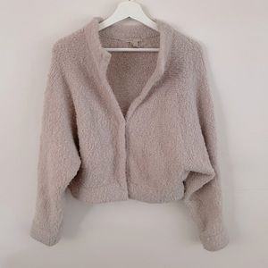 H&M Cream Beige Alpaca Cardigan Sweater Top Shirt 4 Small S